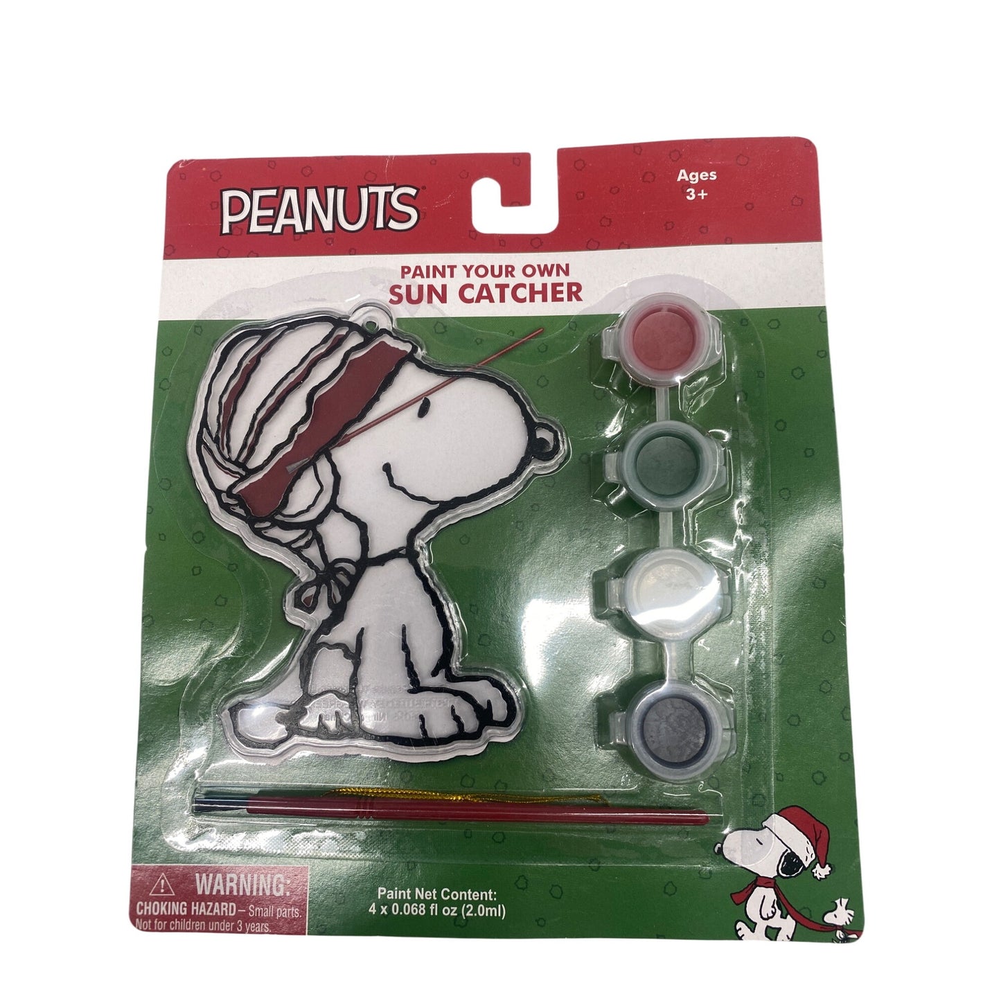Peanuts Paint Your Own Sun Catcher Kit Ages 3+ With Paints & Brush