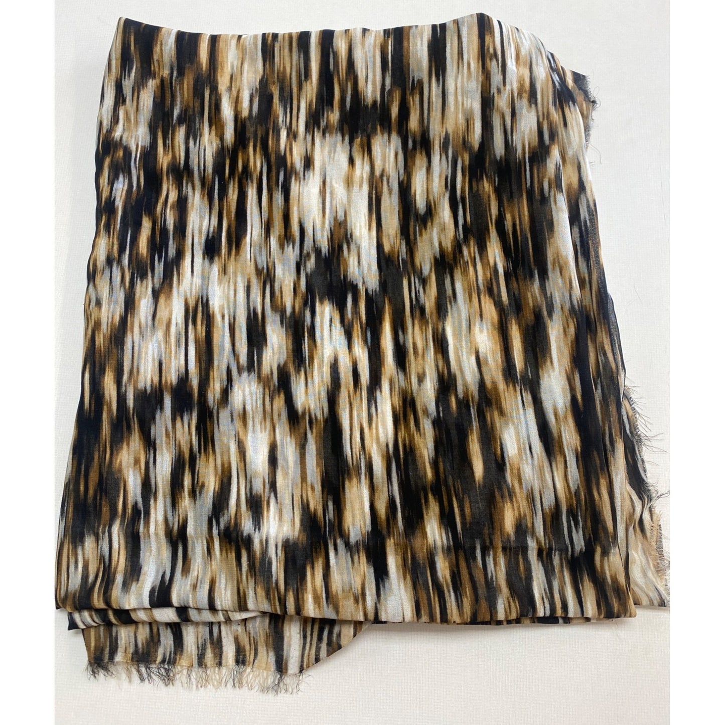 Animal Print Sheer Fabric 60" W 100"L (2.8 yd) Multi Brown Colors