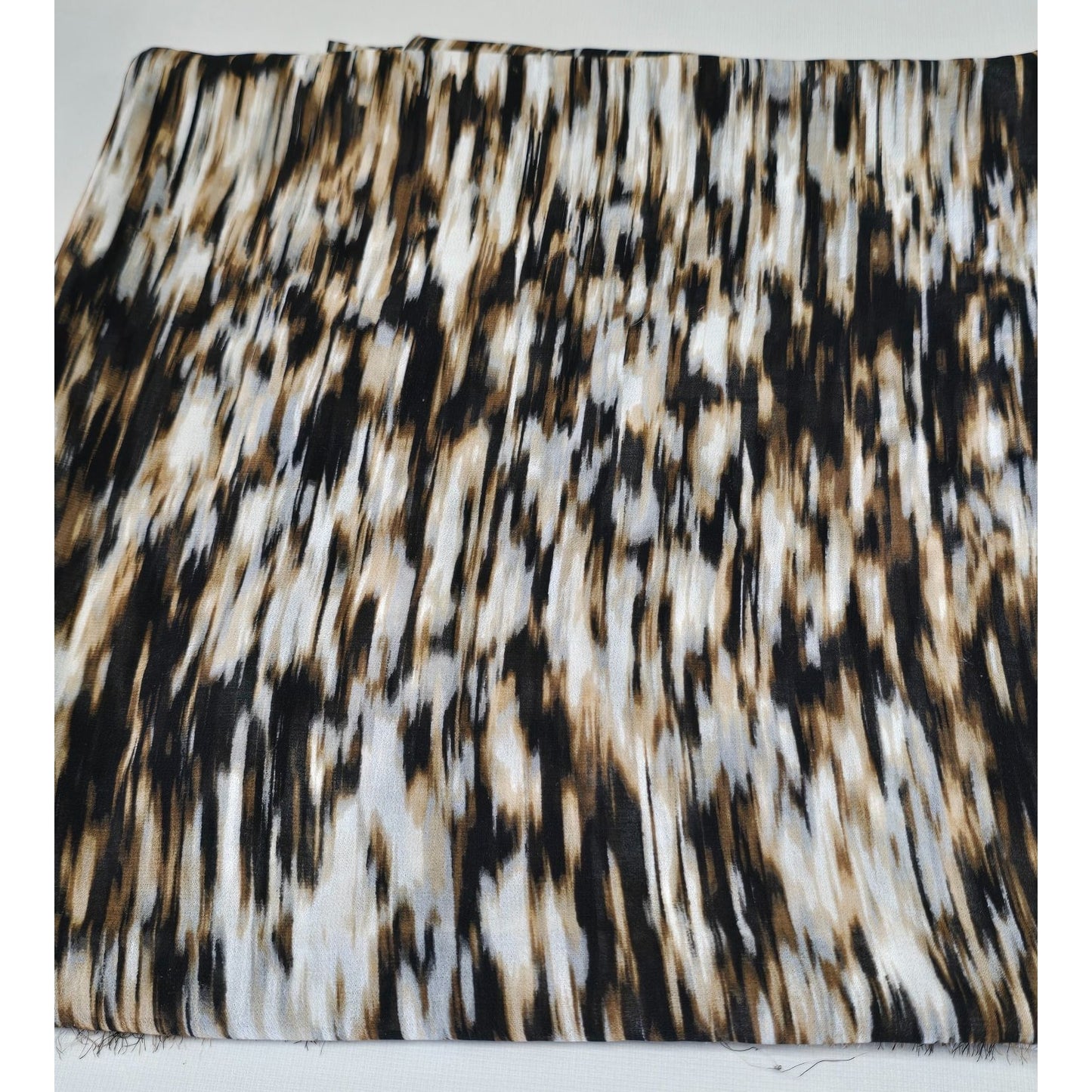 Animal Print Sheer Fabric 60" W 100"L (2.8 yd) Multi Brown Colors