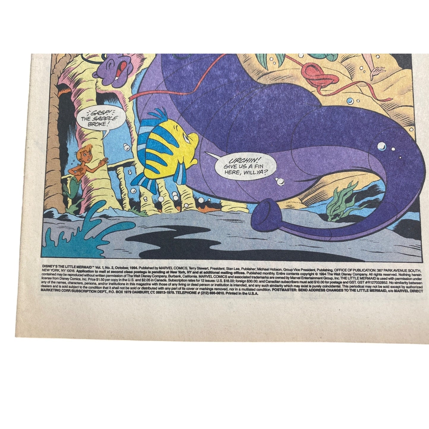 Vintage Disney The Little Mermaid & Donald Mickey Comic Books Lot Of 2