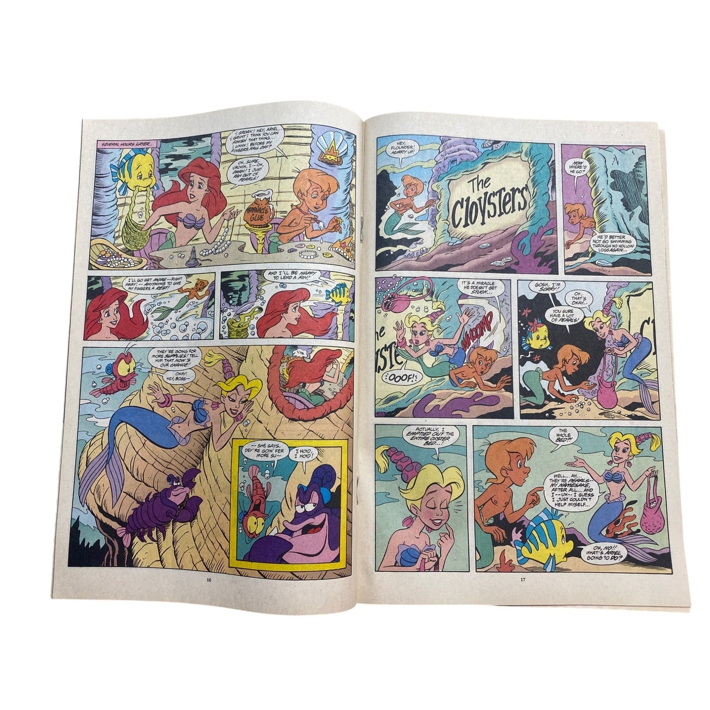 Vintage Disney The Little Mermaid & Donald Mickey Comic Books Lot Of 2