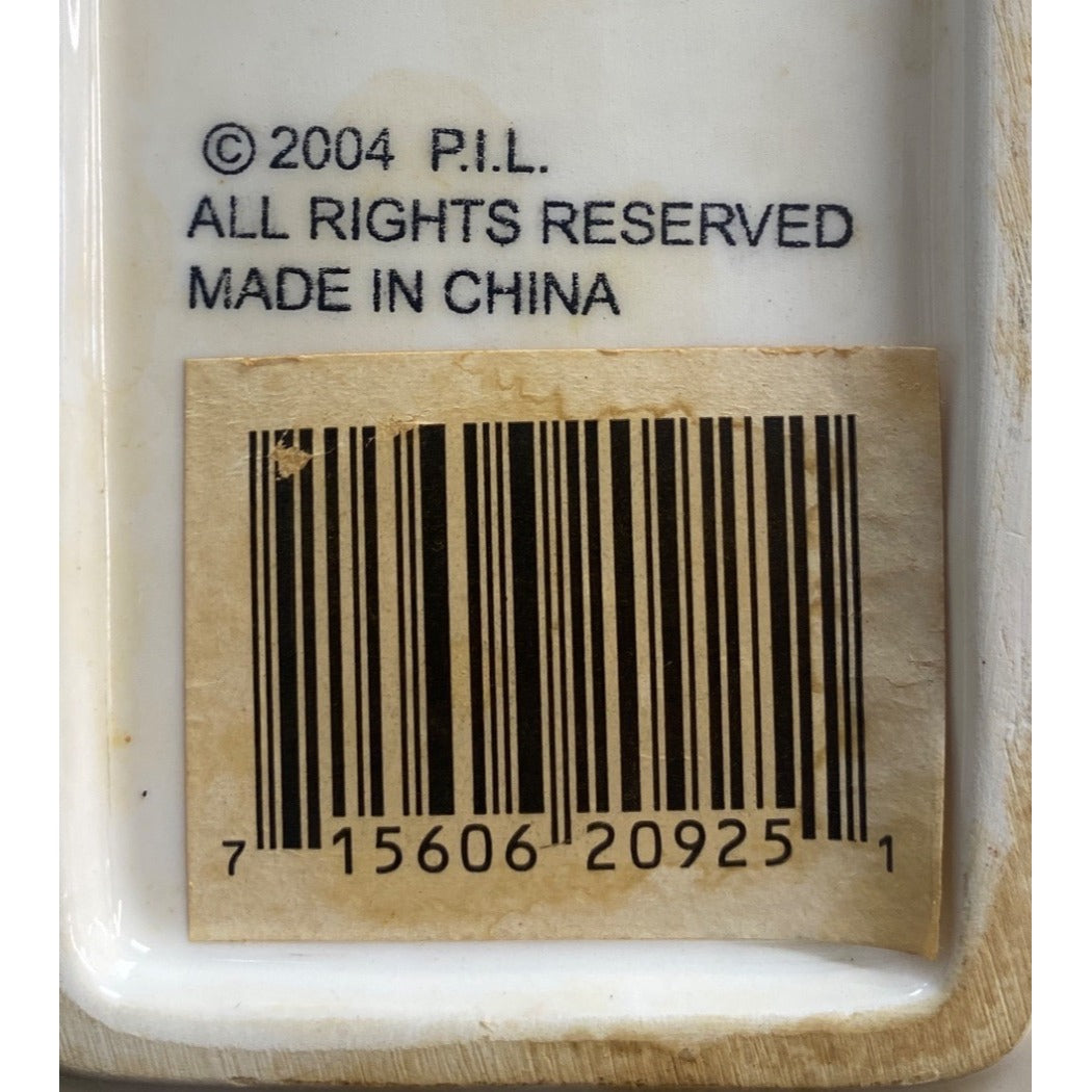 Red & Black Ceramic Snowman Divided Serving Tray With Snowflake Design