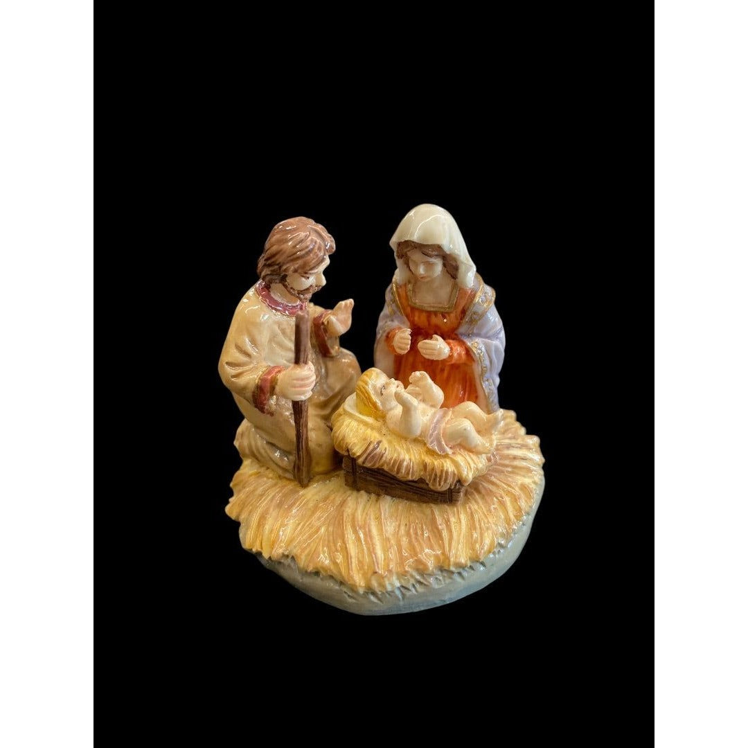Vintage Lefton Holy Family Miniature Nativity Scene 1991