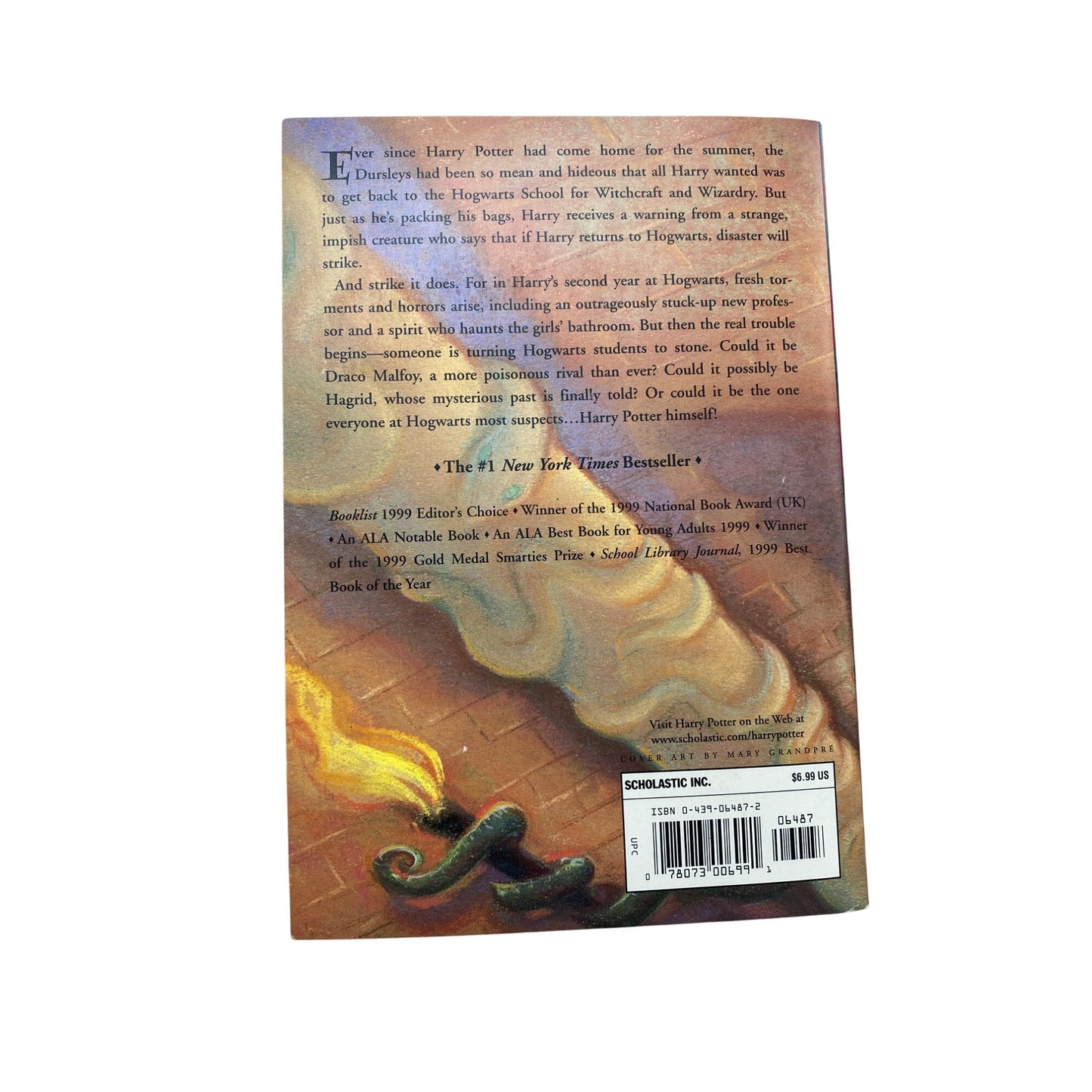 Harry Potter And The Chamber Of Secrets Paperback By J.K. Rowling Scholastic Edition