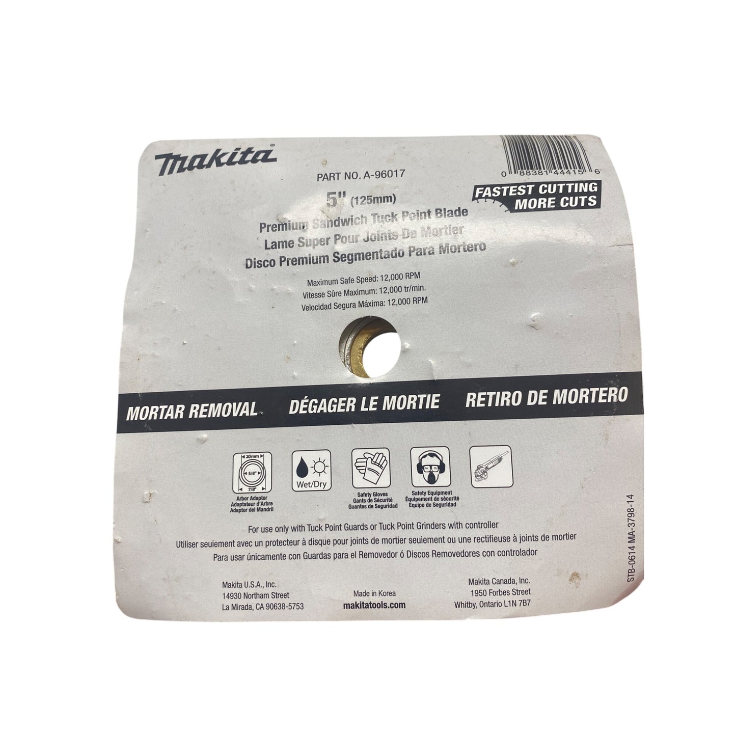 Makita 5" Premium Sandwich Tuck Point Diamond Blade