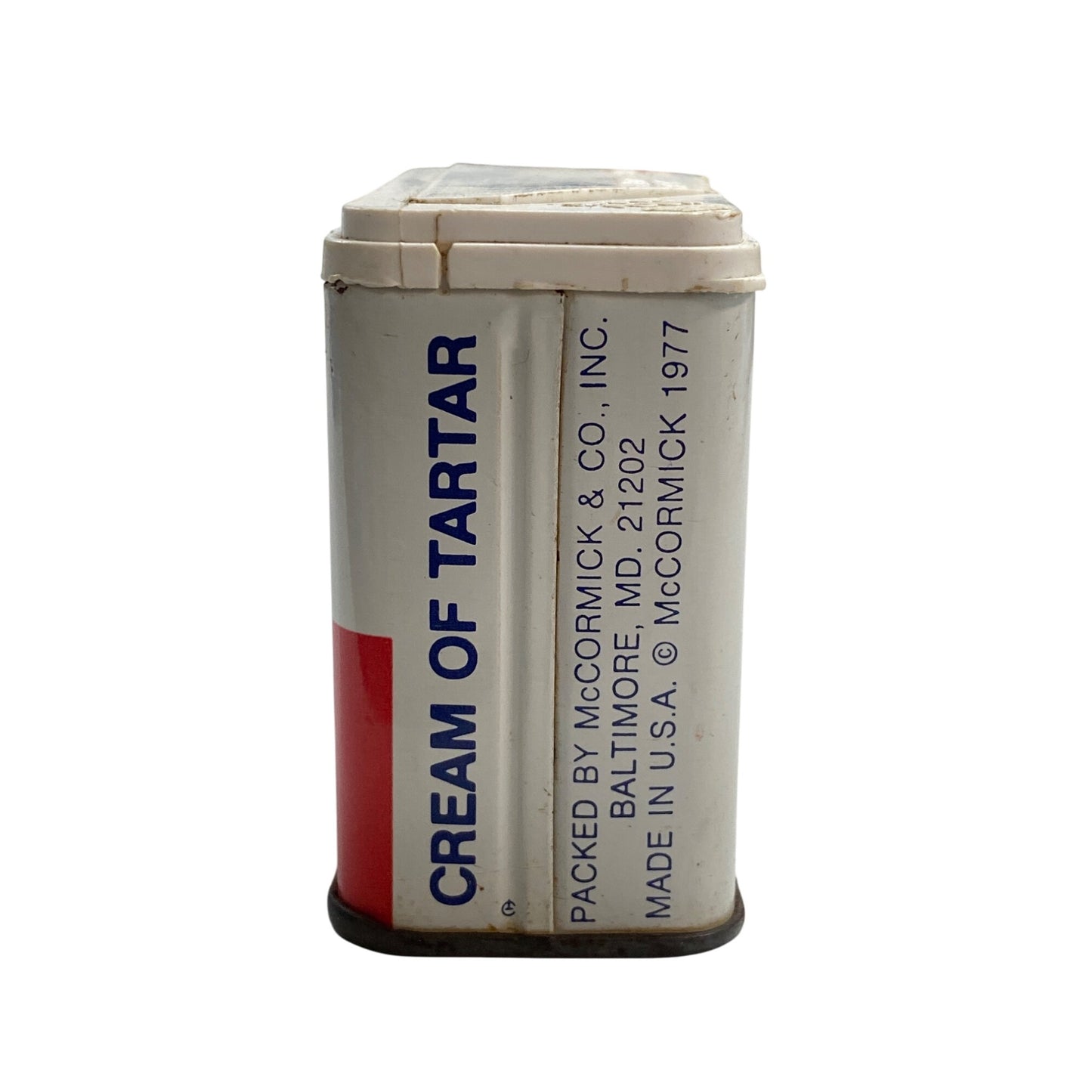 Vintage 1977 Schilling Cream Of Tartar Tin