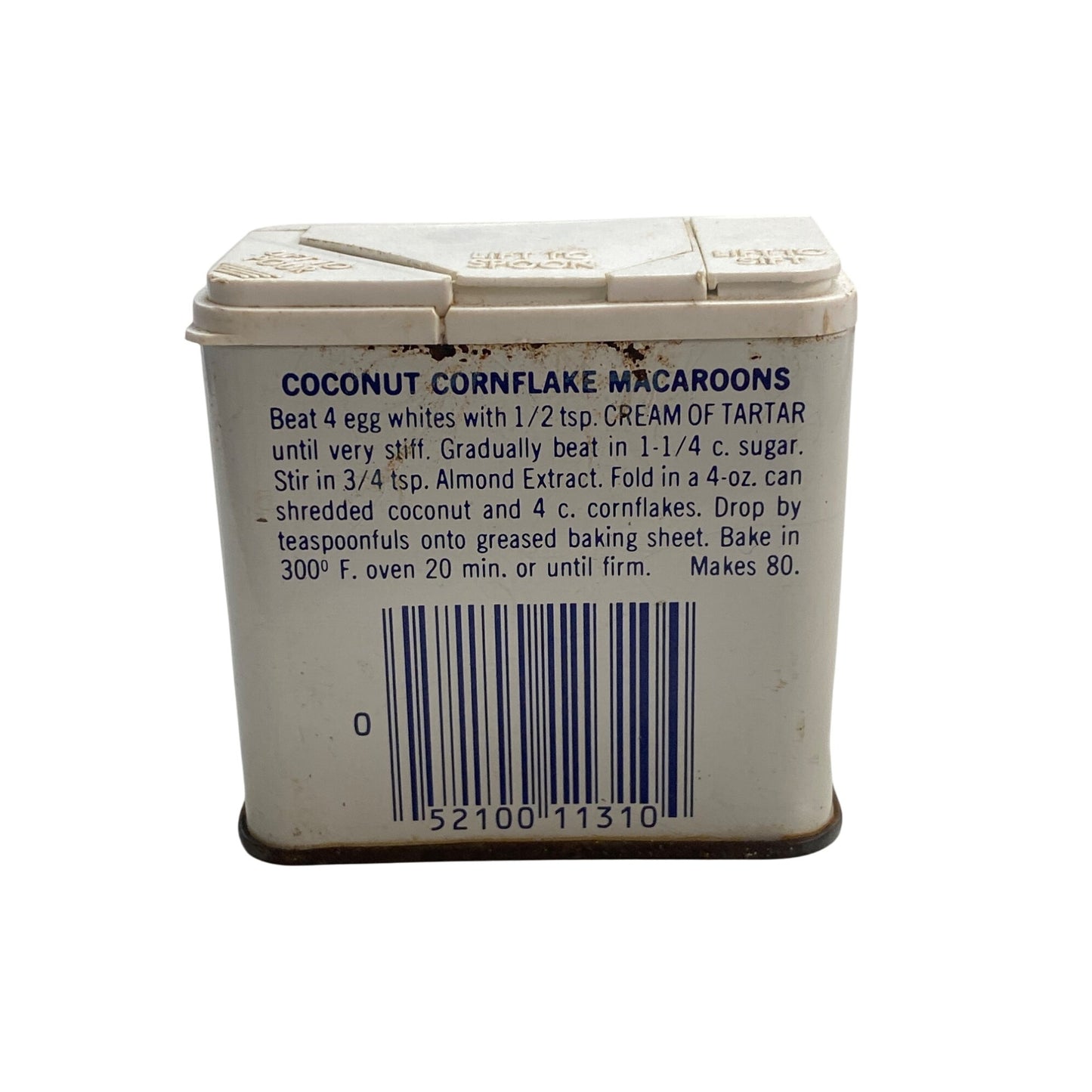 Vintage 1977 Schilling Cream Of Tartar Tin