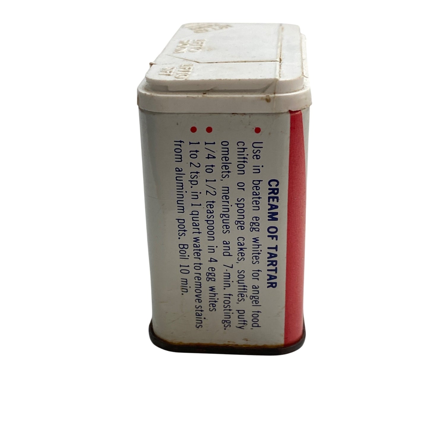 Vintage 1977 Schilling Cream Of Tartar Tin