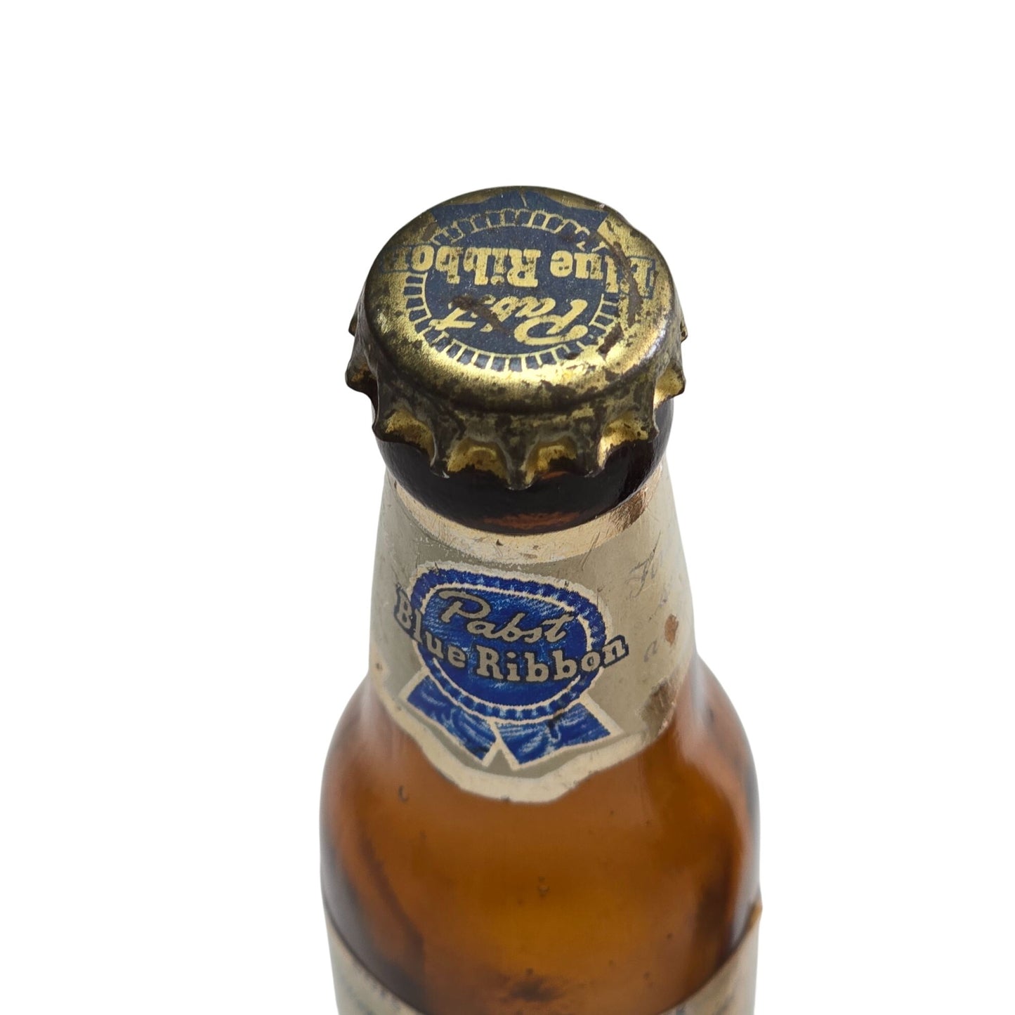 Set Of 2 Vintage Pabst Blue Ribbon Souvenir Bottles