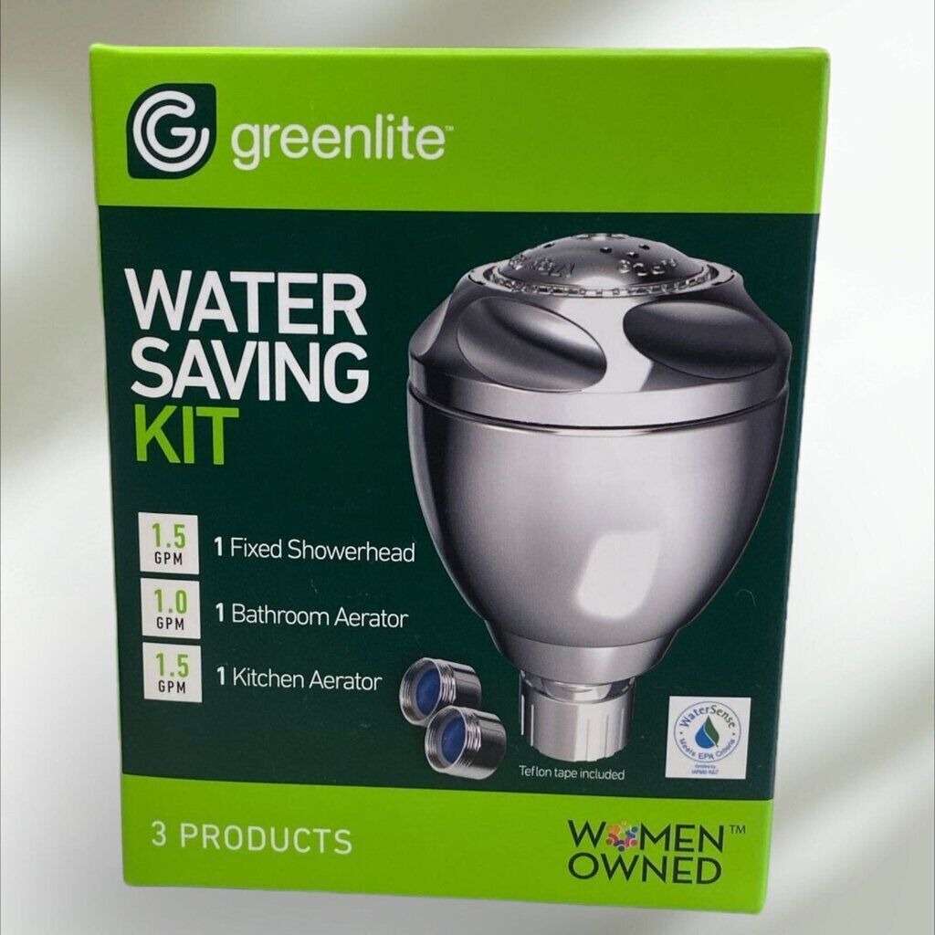 Greenlite Shower Head Bathroom Kit Kitchen Bathroom Water Saving Tools