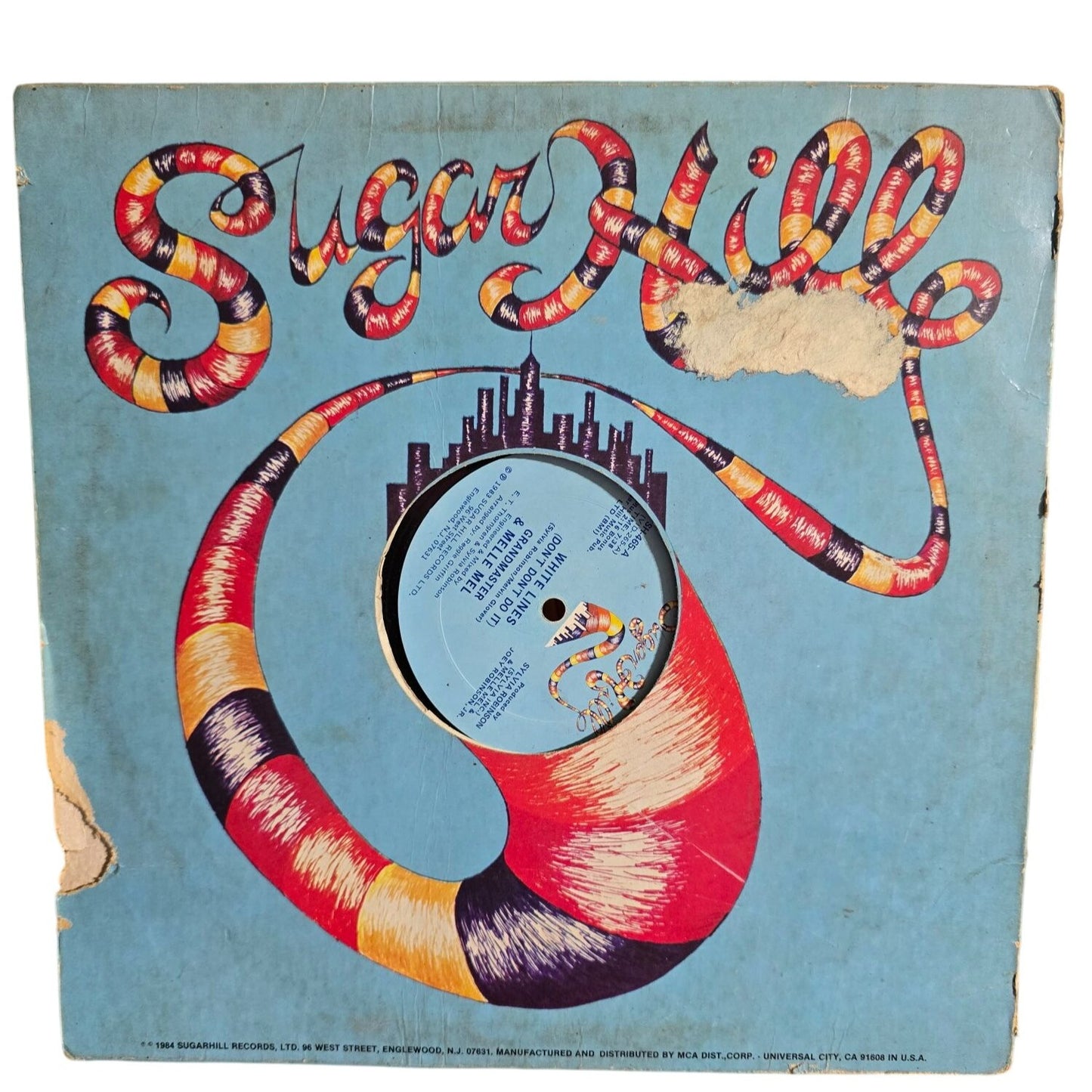 The Sugarhill Gang "Down The Line" 12" Vinyl Record 1984 Sugar Hill Records