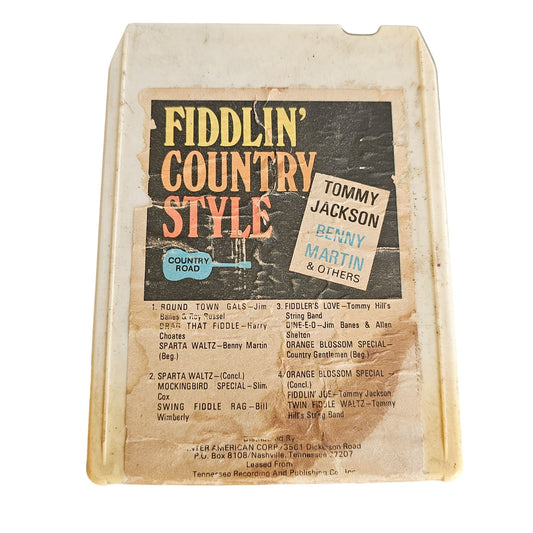 Fiddlin Country Style 8-Track Tape Tommy Jackson & Benny Martin