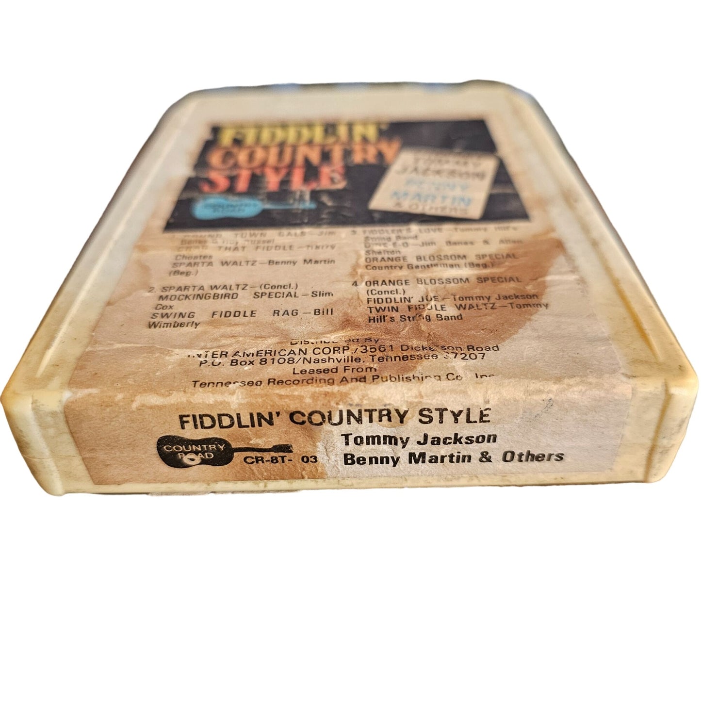 Fiddlin Country Style 8-Track Tape Tommy Jackson & Benny Martin