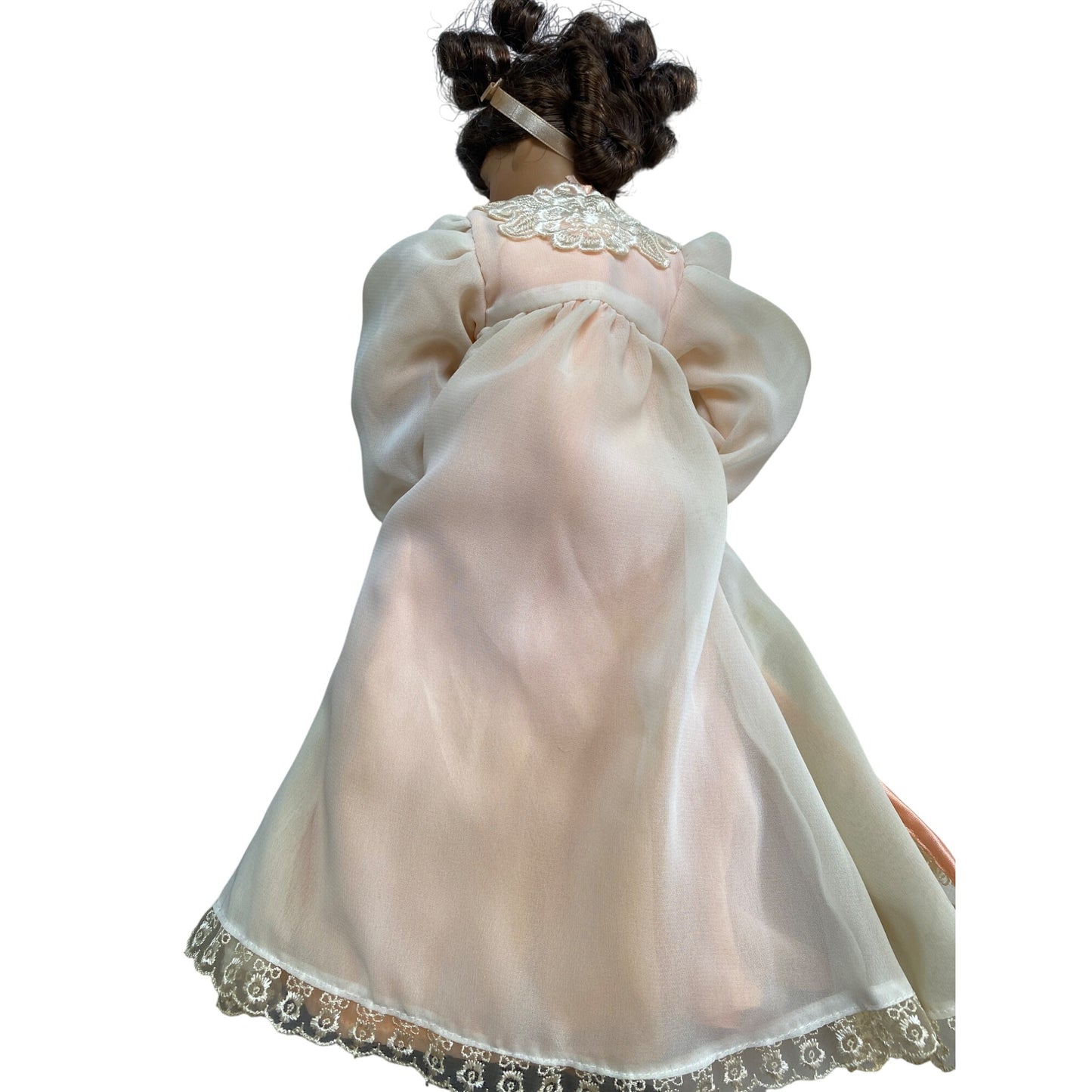 Vintage Porcelain Mother & Baby Doll Set With Rocking Chair