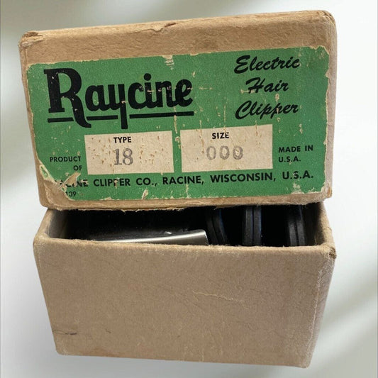 Vintage Raycine Electric Hair Clippers Racine Wisconsin