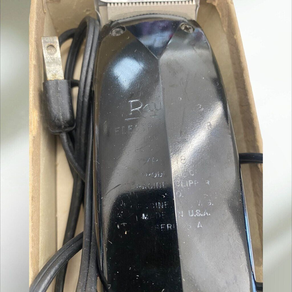 Vintage Raycine Electric Hair Clippers Racine Wisconsin