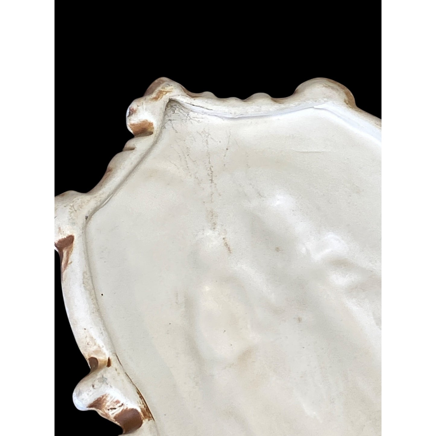 Romantic Bisque Ceramic Relief Plaques – Classical Pair with Cherub-Inspired Ornamentation