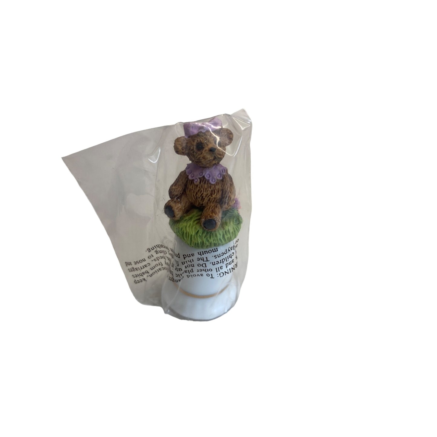 Charming Thimble Collection Bear Figurine By UCGC