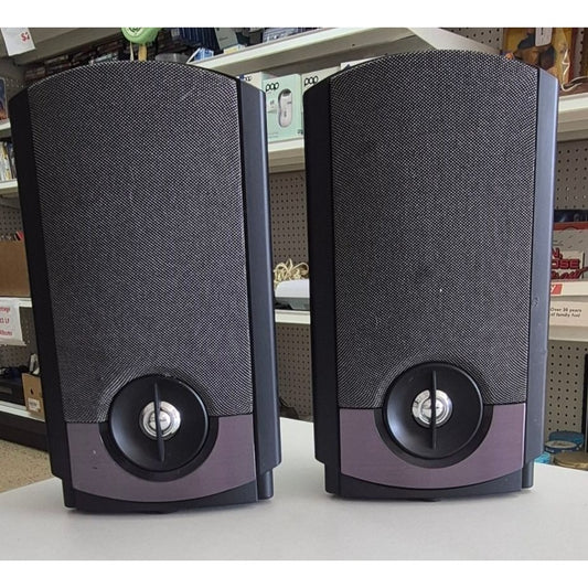 Acoustic Audio Black Wired Bookshelf Speakers RCA Connector