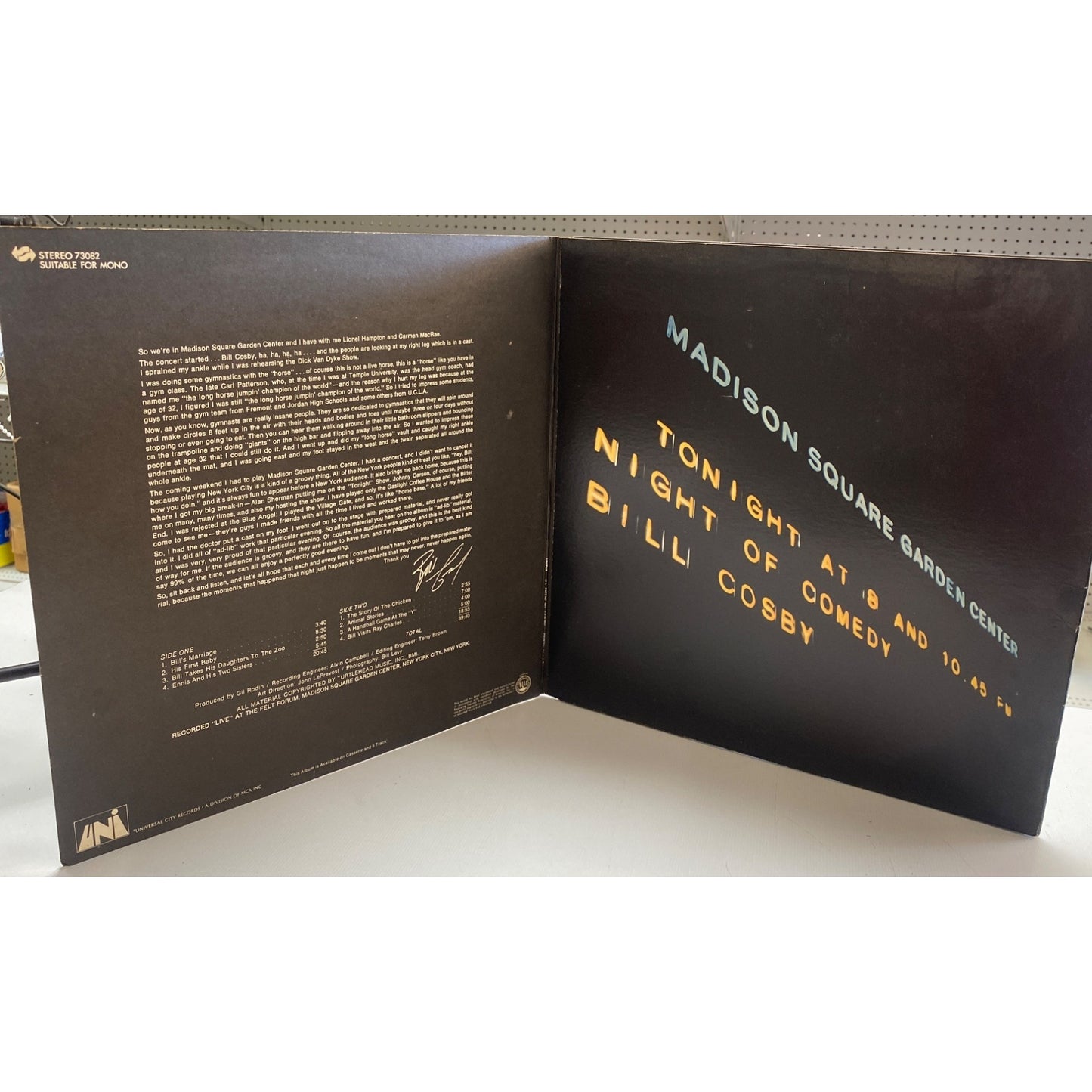 Bill Cosby Live Madison Square Garden Center Vinyl LP