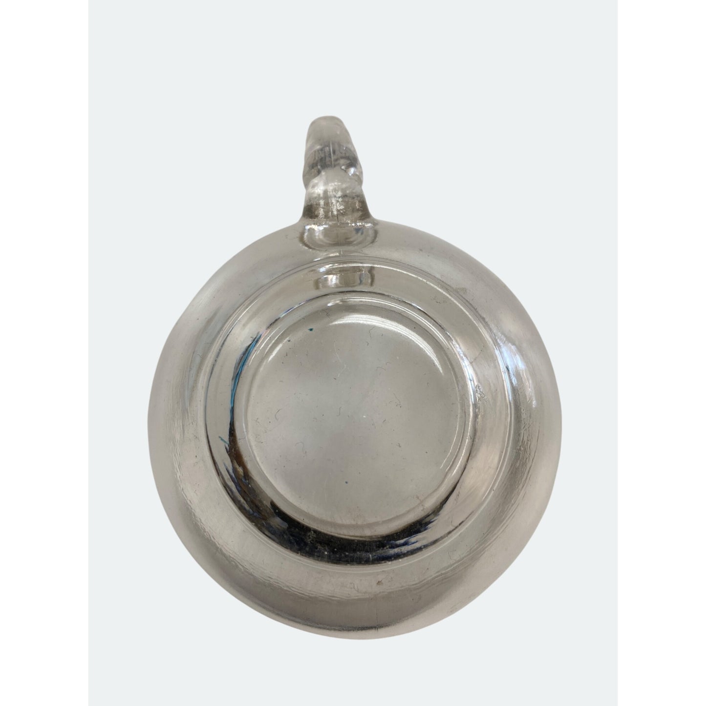 Vintage Clear Glass Snack Plate & Tea Cup Set 3