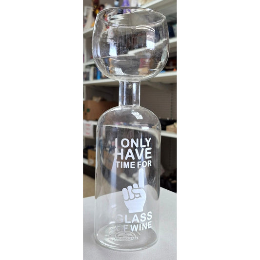 Bigmouth Inc Ultimate Wine Bottle Drinking glass gag gift 11.5" tall