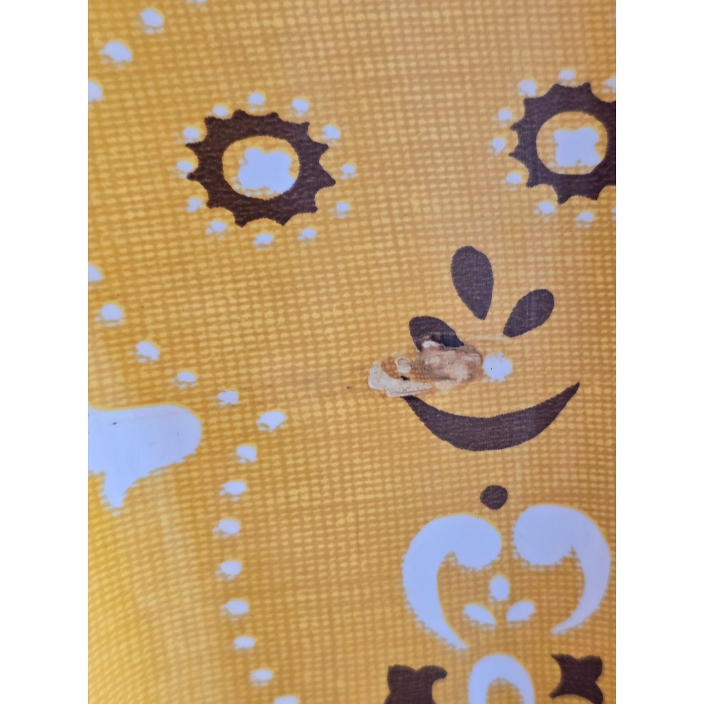 Vintage Yellow Floral Divided Serving Platter