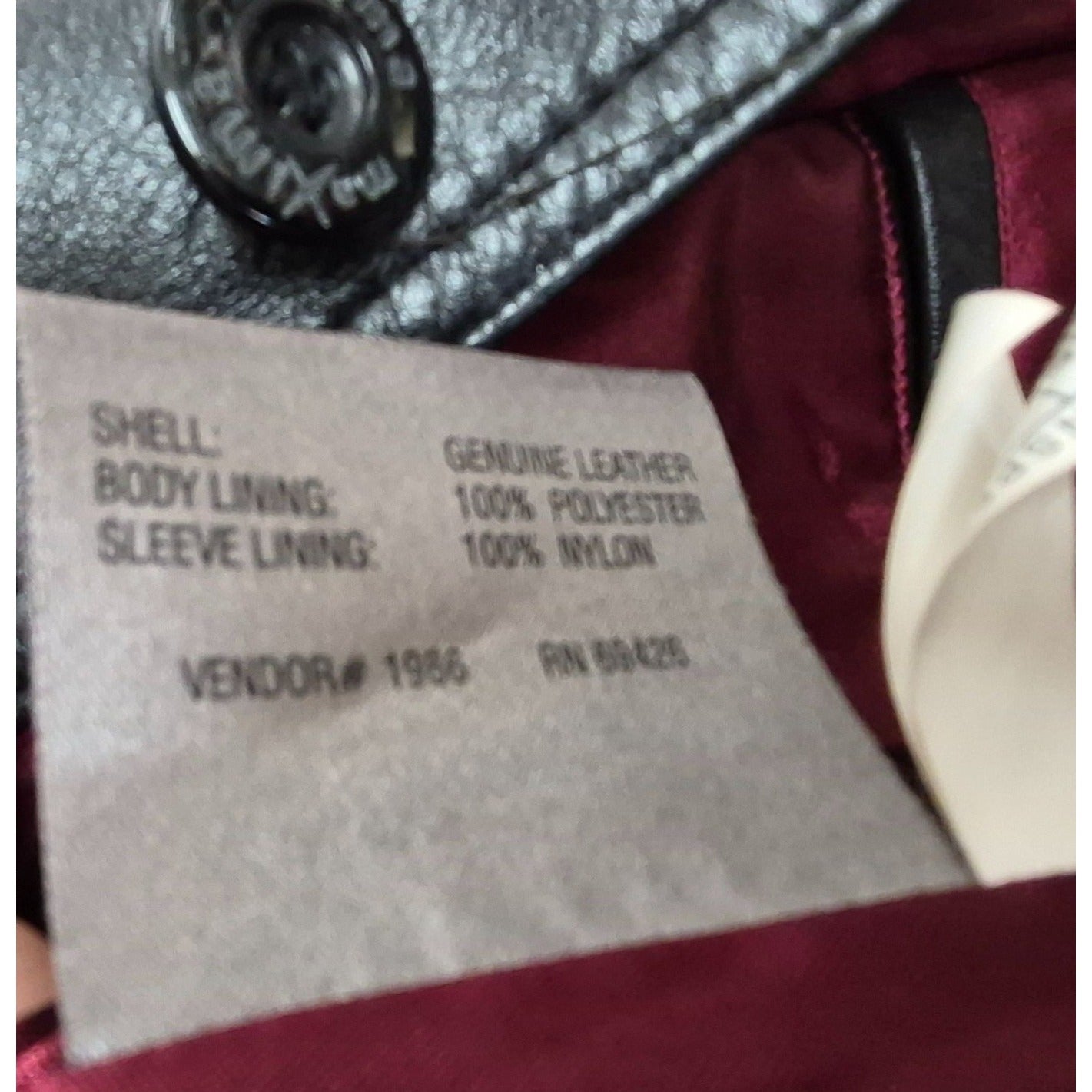 Wilsons Leather Maxima Black Genuine Leather Jacket XL Womens Blazer Style Button Front & Red Lining