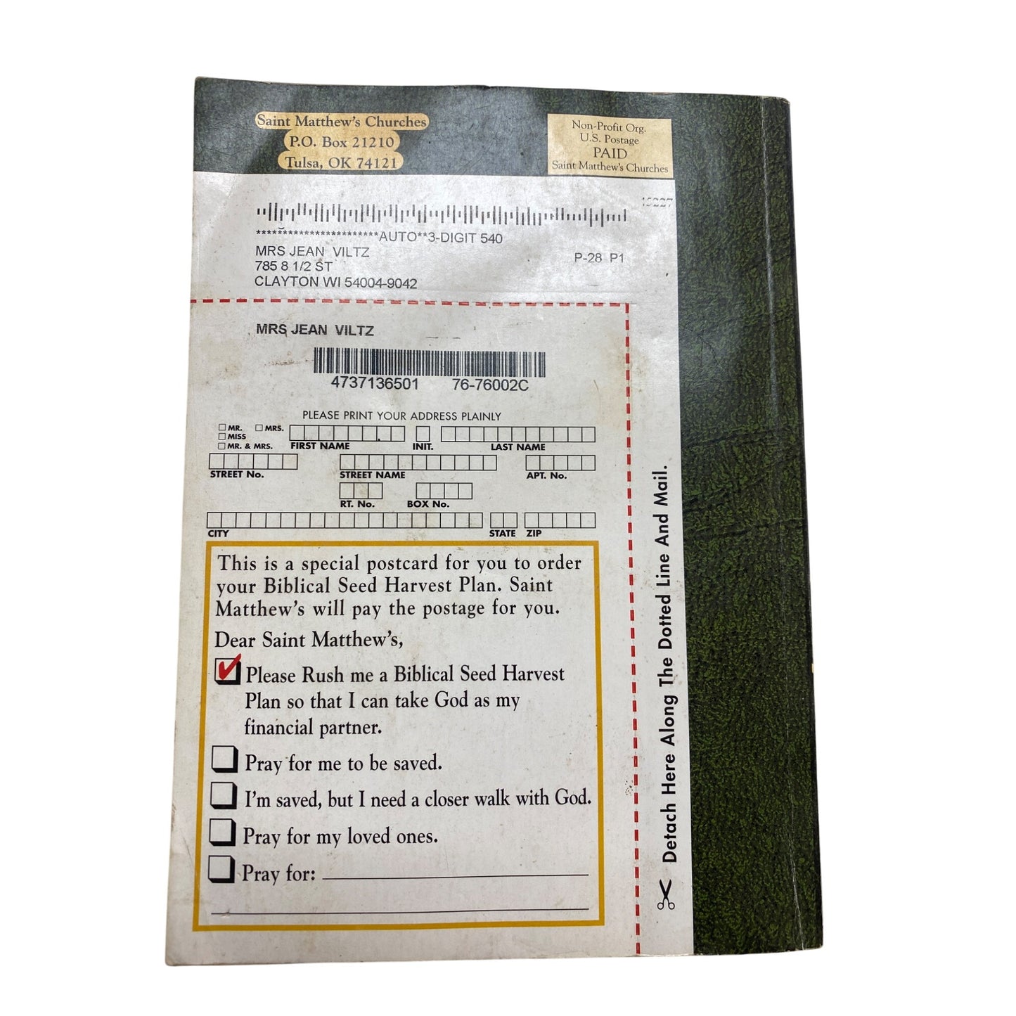 The Seed Principle Book - Gods Divine Seed Principle Governing Success & Prosperity By Saint Matthews Churches