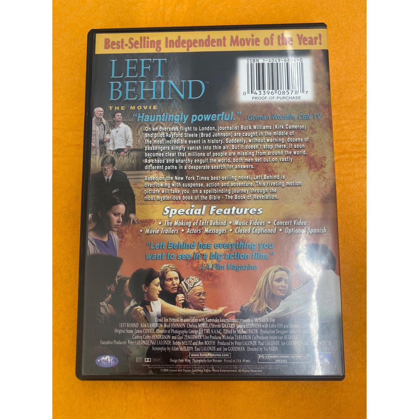Left Behind Special Edition DVD Based On New York Times Bestseller