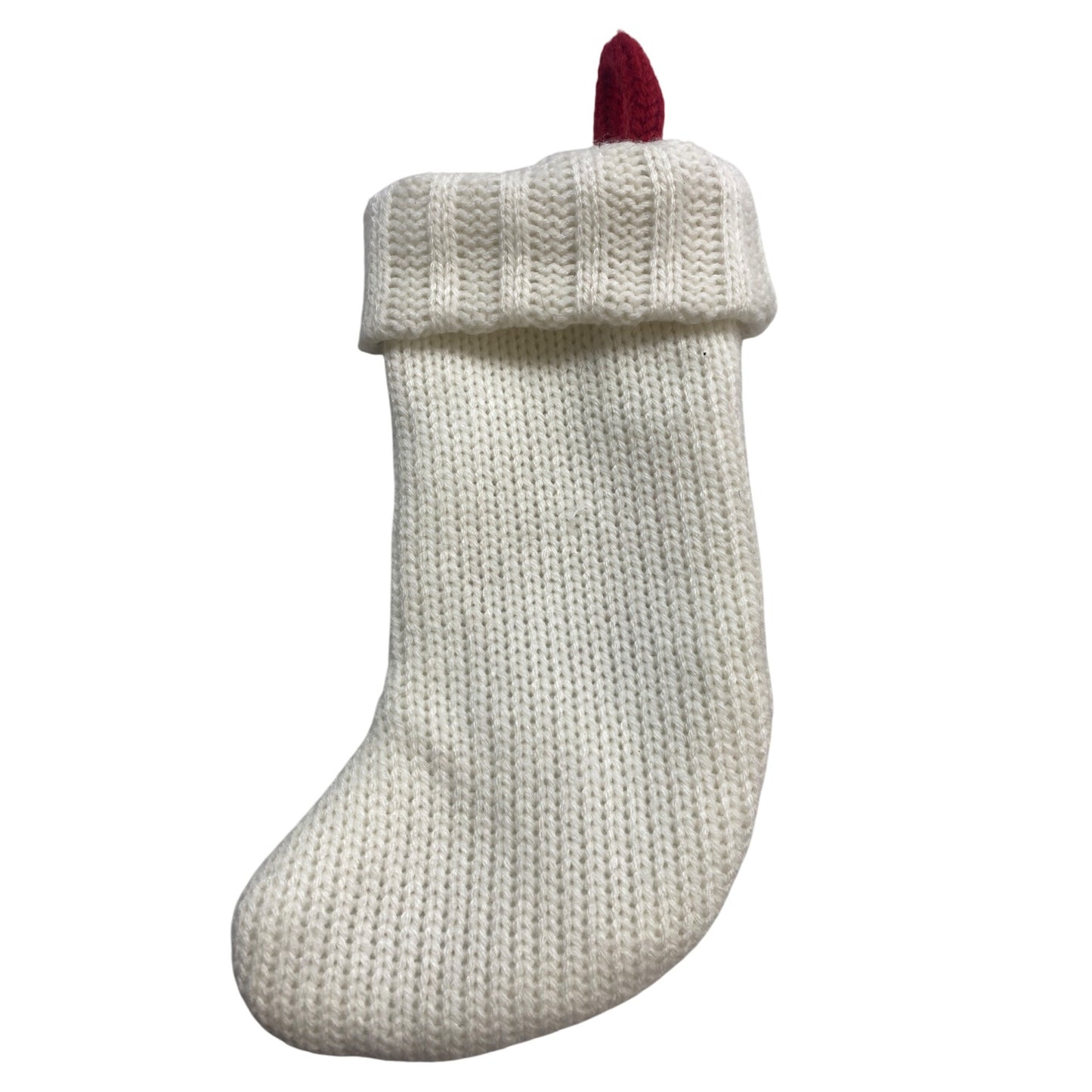 Knit Christmas Stocking Red Initial D