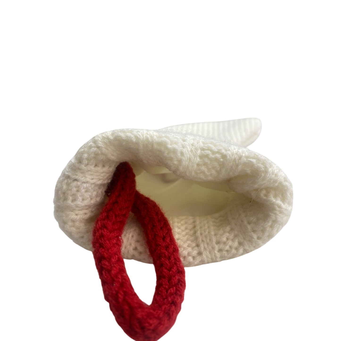 Knit Christmas Stocking Red Initial D