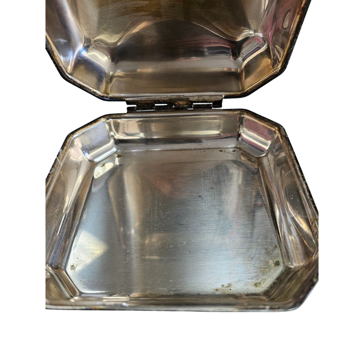 Silver-Plated Footed Dish Silent Butler