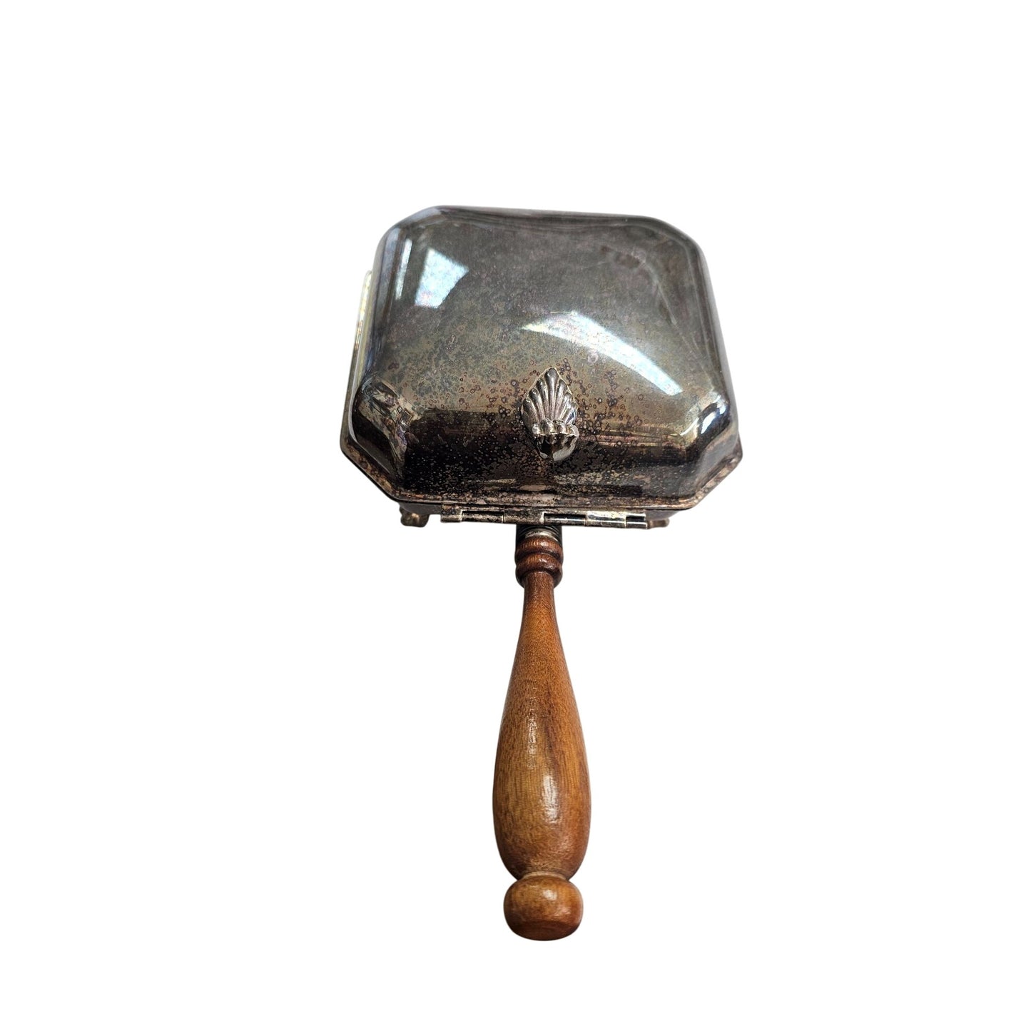 Silver-Plated Footed Dish Silent Butler