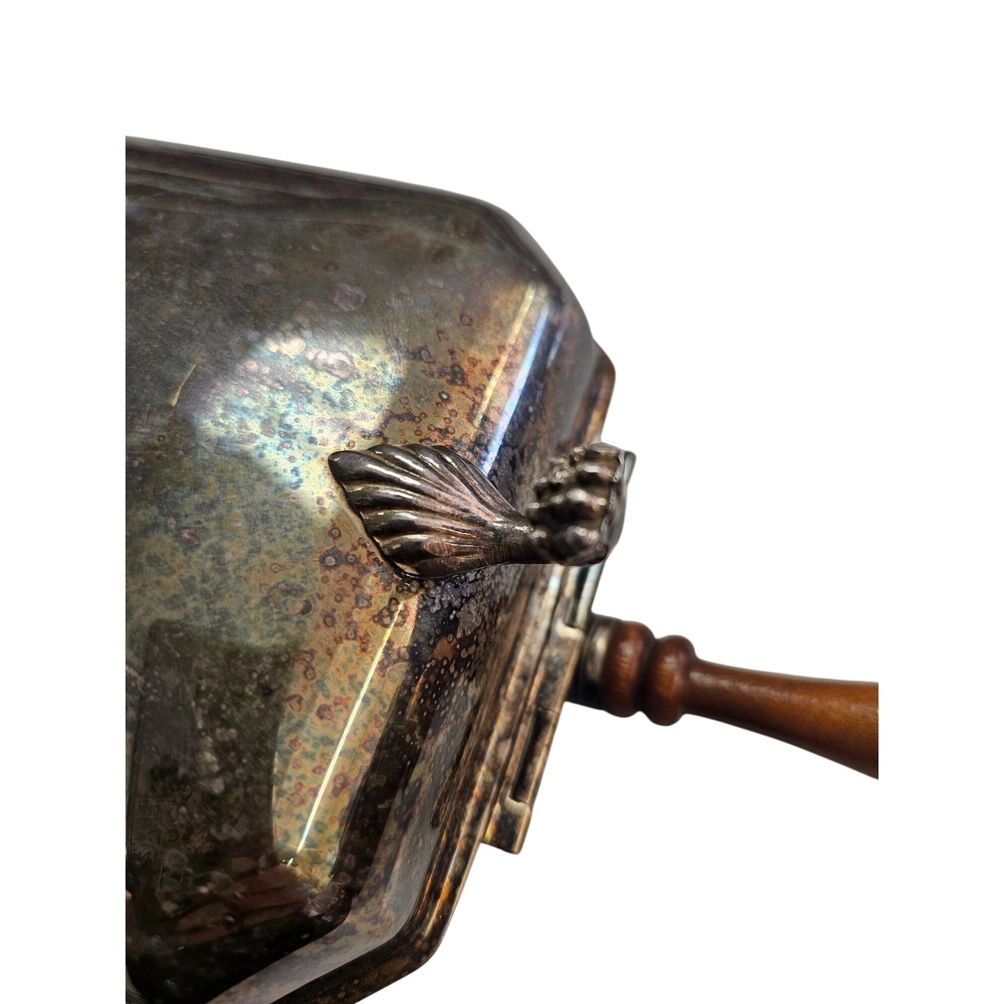 Silver-Plated Footed Dish Silent Butler