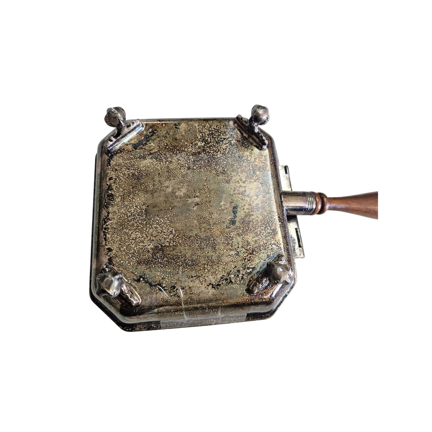 Silver-Plated Footed Dish Silent Butler