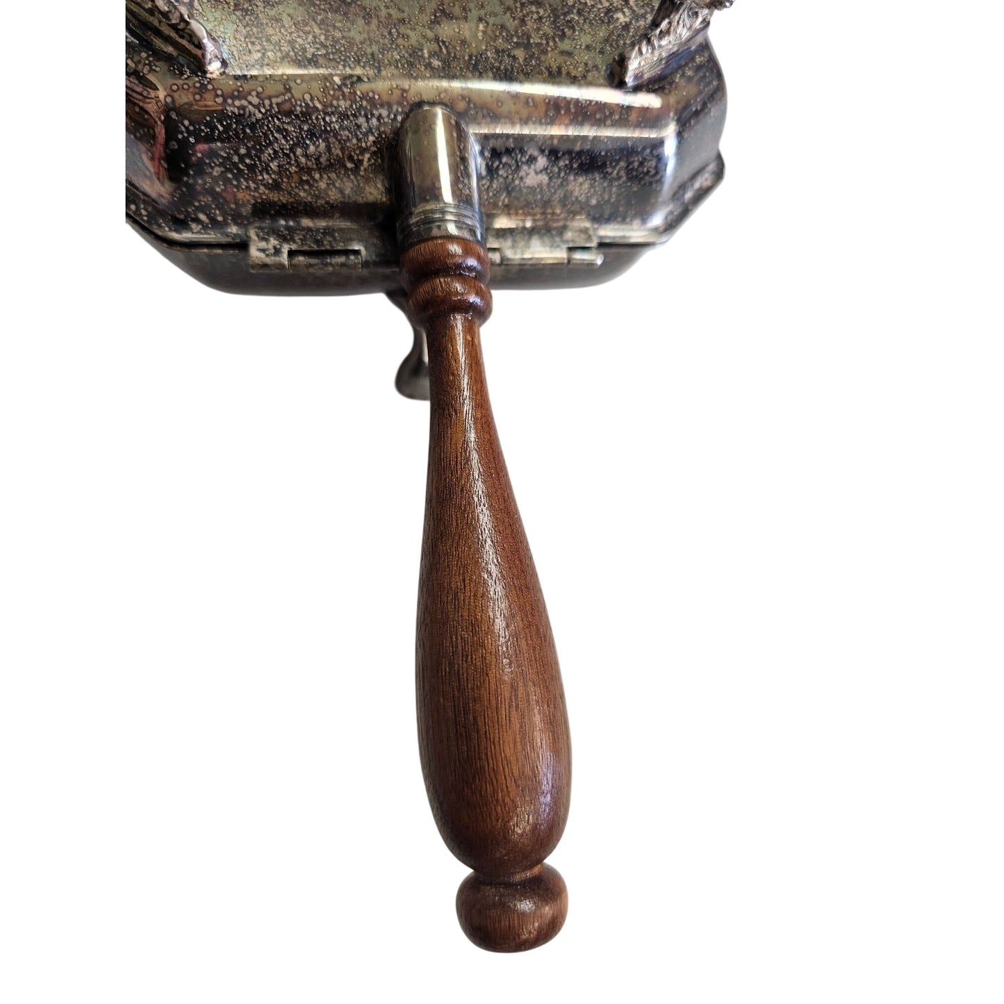 Silver-Plated Footed Dish Silent Butler