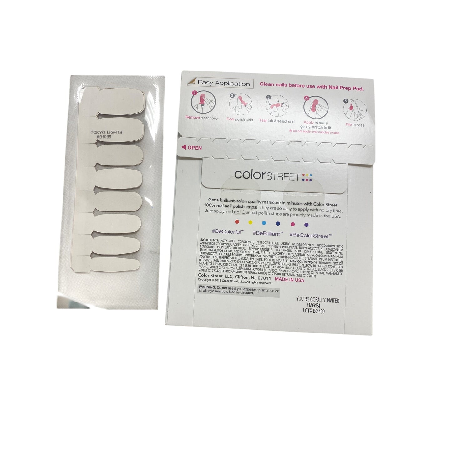 Color Street Tokyo Lights Nail Polish Strips