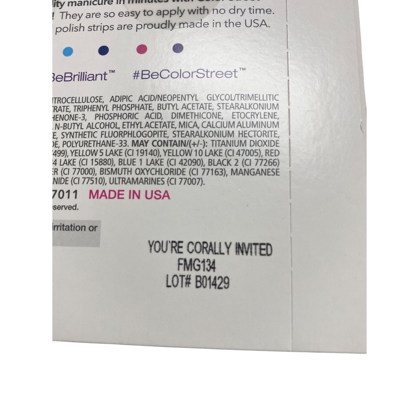 Color Street Tokyo Lights Nail Polish Strips