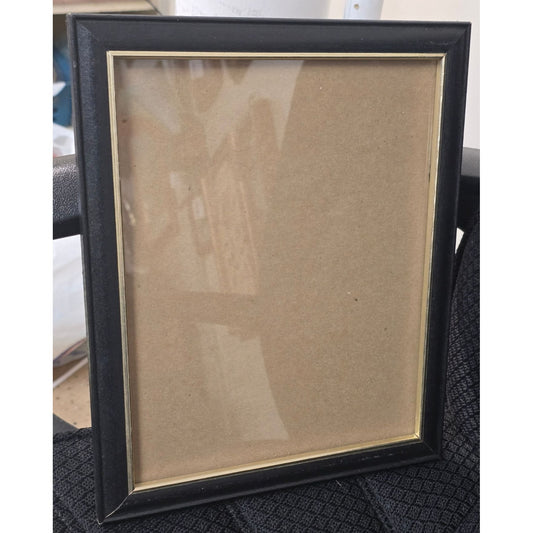 Black & Gold Picture Frame 8x10 Inch With Glass Cover Wall Mount Or Tabletop Display