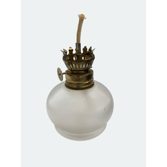 Frosted Glass Mini Oil Lamp