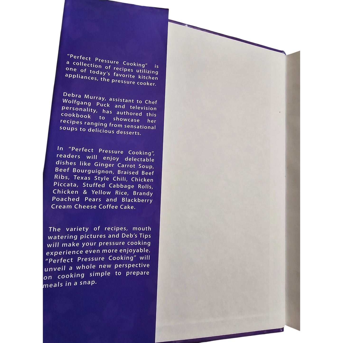 Perfect Pressure Cooking Recipe Book By Debra Murray Introduction By Wolfgang Puck Hardcover