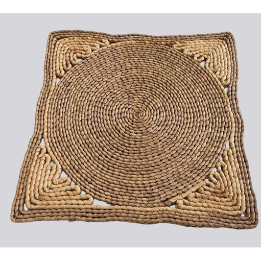 Handwoven Natural Wicker Square Trivet