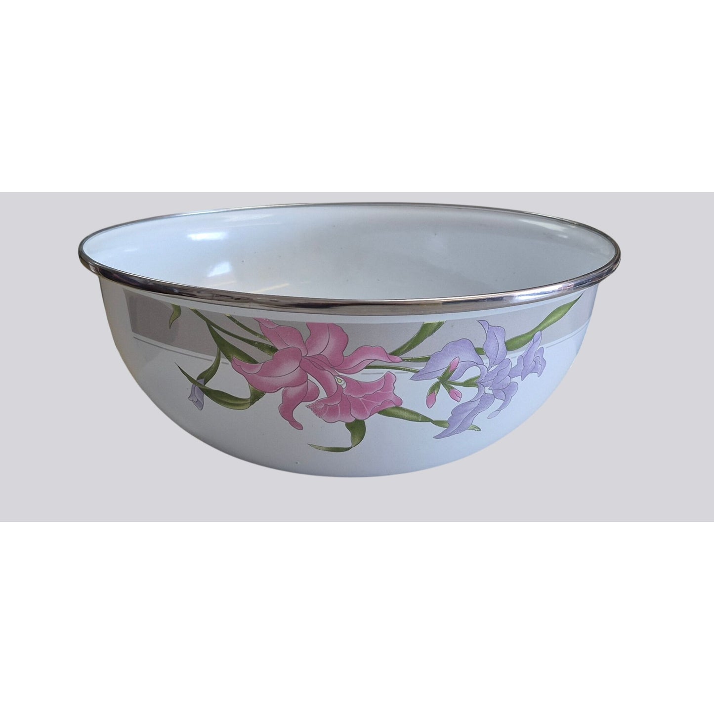 GMI Floral Enamel Mixing Bowl