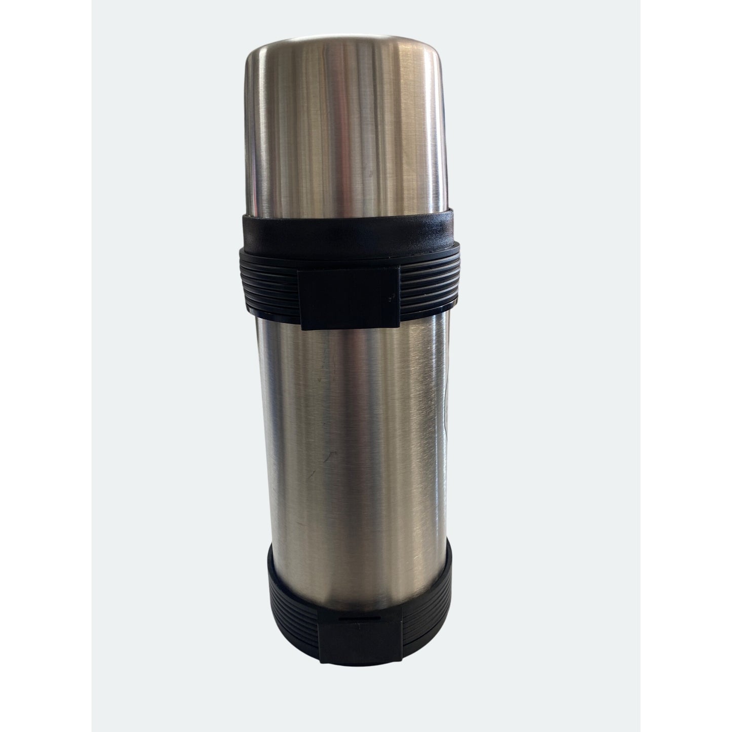 Marlboro Country Store Stainless Steel Vacuum Bottle 1.1 Quart With Insulated Cap & Durable Handle