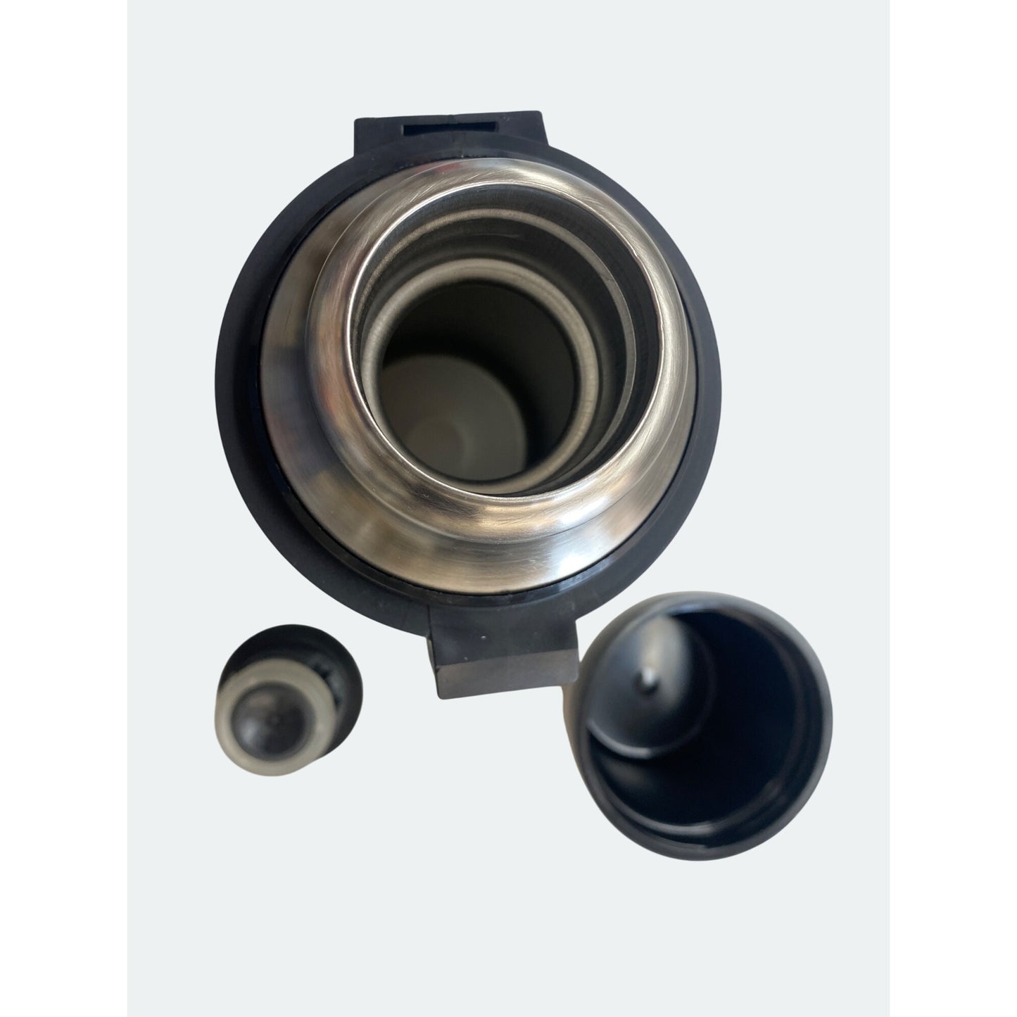 Marlboro Country Store Stainless Steel Vacuum Bottle 1.1 Quart With Insulated Cap & Durable Handle