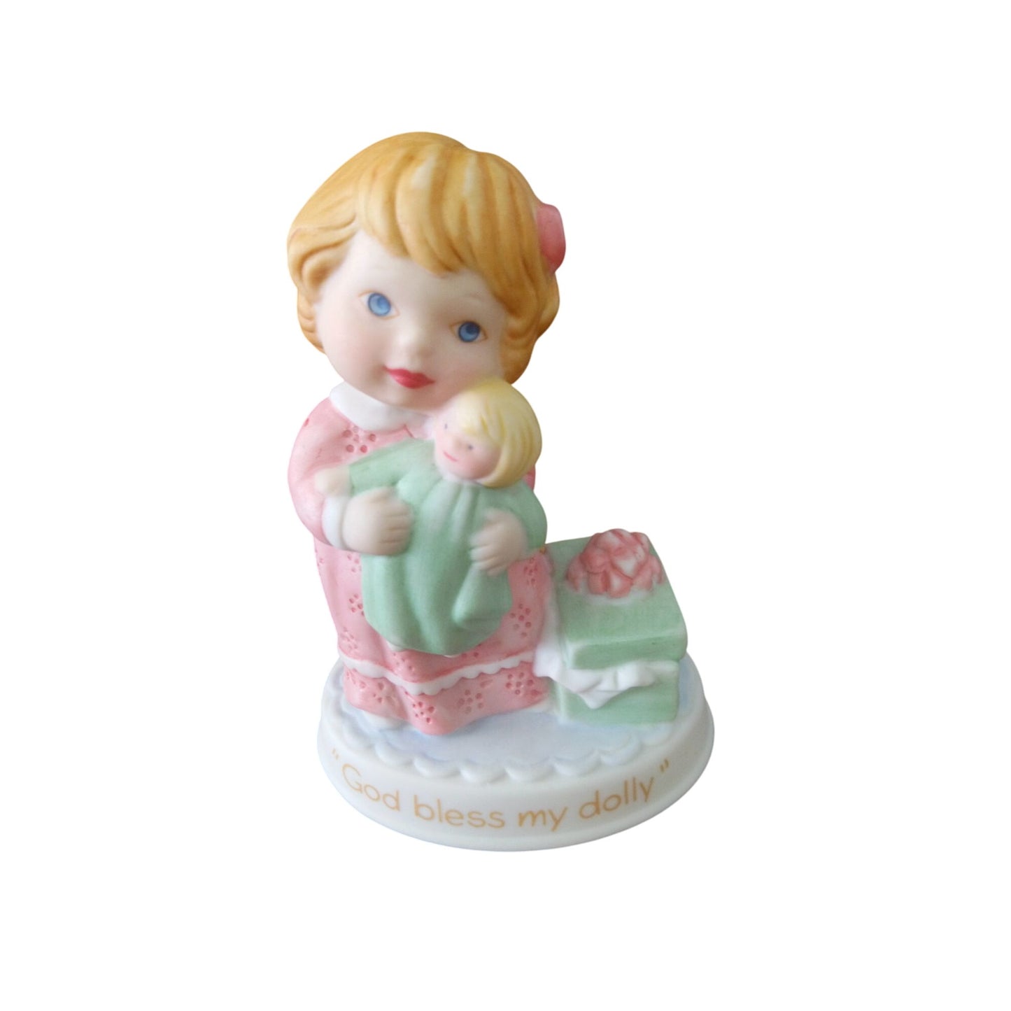 Vintage Avon Tender Moments "God Bless My Dolly" Figurine
