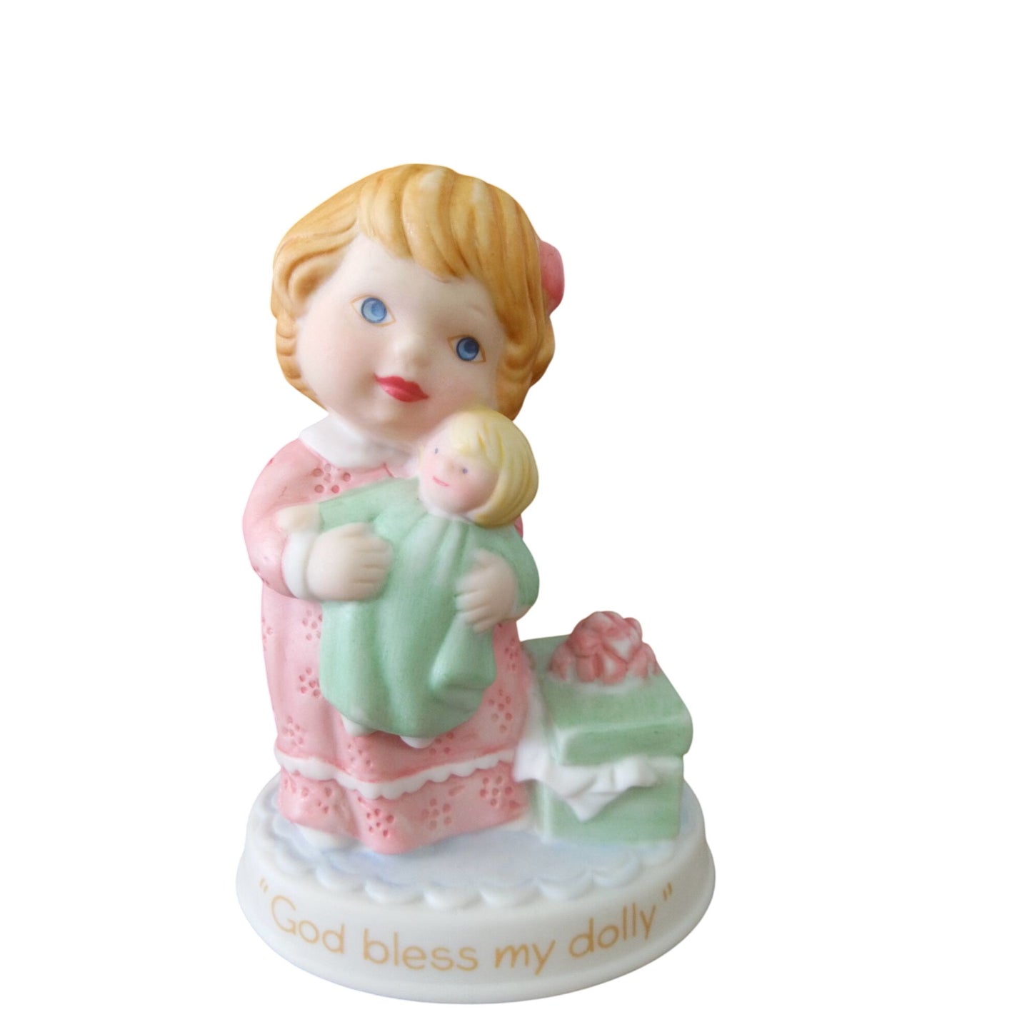 Vintage Avon Tender Moments "God Bless My Dolly" Figurine