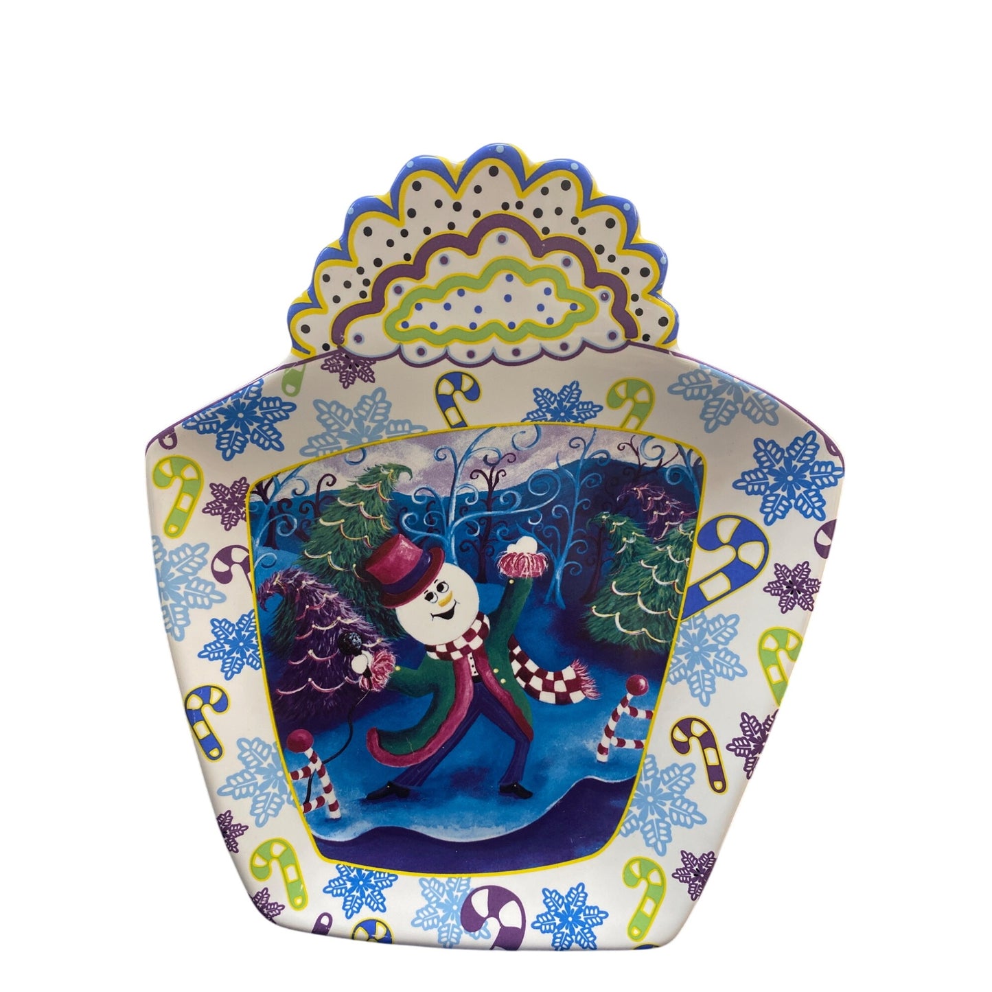 Juleez Christmas Plate BLUE