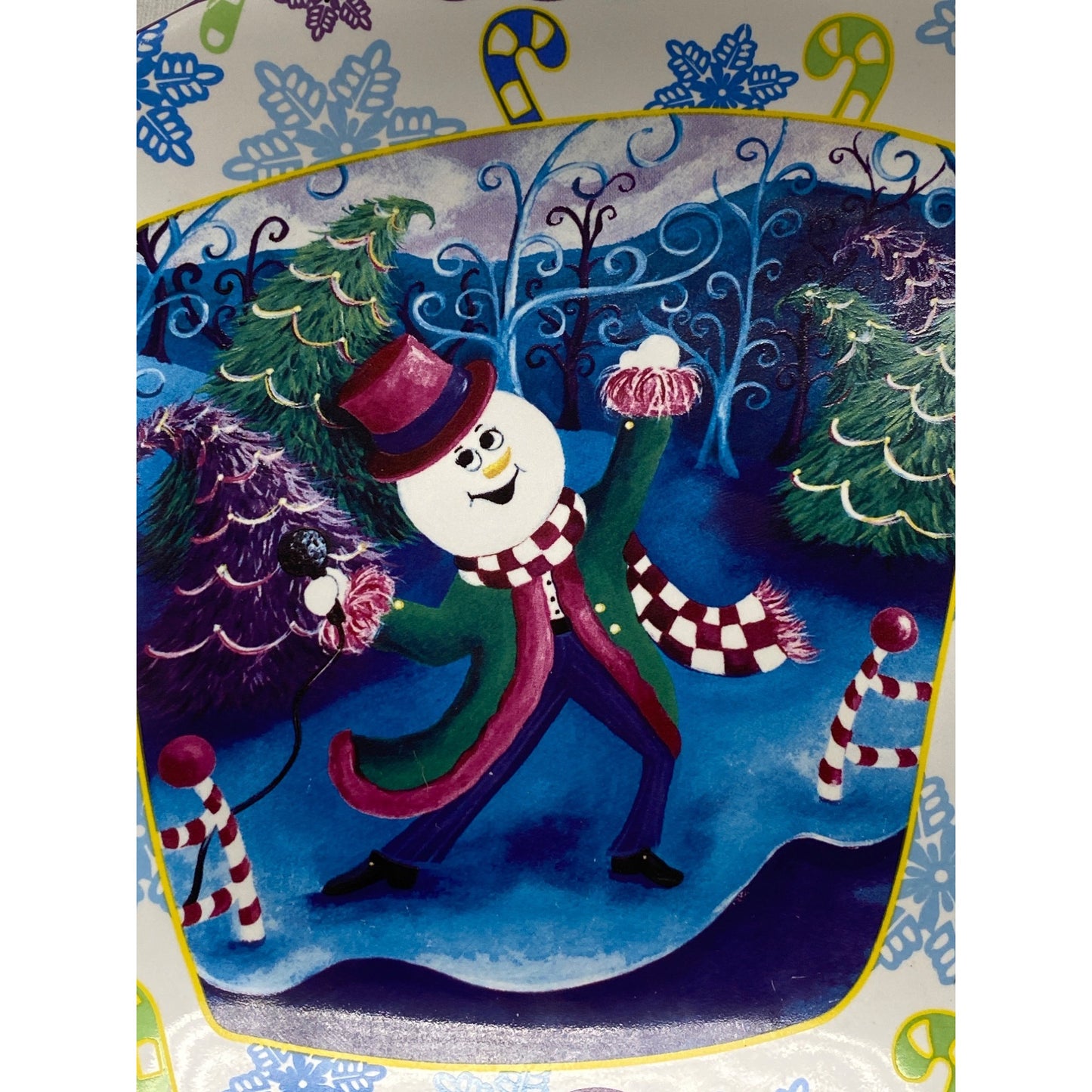 Juleez Christmas Plate BLUE